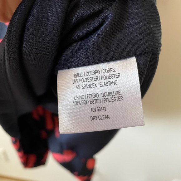 Maggy London Tie Dye Printed Crepe Midi Dress Sz 2 - Picture 12 of 13